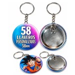 Pin Boton Llavero Circular Metalico de 58mm